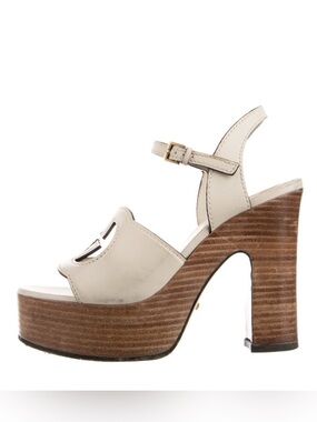 Gucci Leather Platform Sandals
